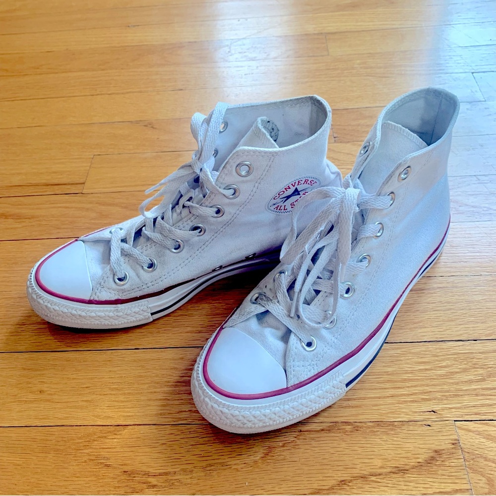 Converse high tops white womens size 7